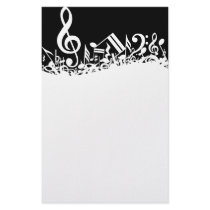 Jumbled Musical Notes Stationery
