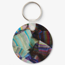 Jumbled Socks keychains by PhotoDana Jumbled Socks keychains