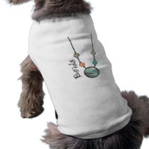Jumbo Bead Necklace Green  01 Doggie Tshirt