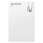 Jumbo Bead Necklace Green  01 Stationery Paper
