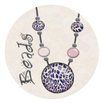 Jumbo Bead Necklace Multicolor   12 Round Sticker