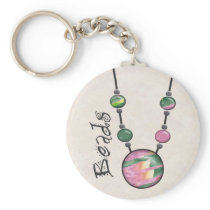 Jumbo Bead Necklace Multicolor    17 Key Chain
