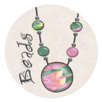 Jumbo Bead Necklace Multicolor    17 Sticker