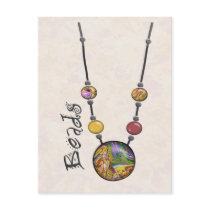 Jumbo Bead Necklace Multicolor    19 Postcard