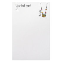 Jumbo Bead Necklace Multicolor    19 Personalized Stationery