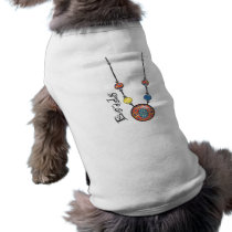 Jumbo Bead Necklace Multicolor    6 Doggie Tee Shirt