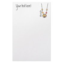 Jumbo Bead Necklace Multicolor    7 Stationery Paper