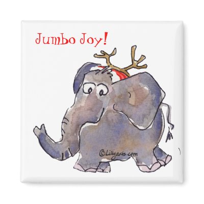 Jumbo Joy Elephant Magnet by zooogle