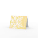 Jumbo Snowflake Thank You Card (Yellow / White) card