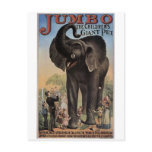 Jumbo The Giant Elephant Retro Theater Post Cards
