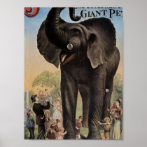 Jumbo The Giant Elephant Retro Theater Poster