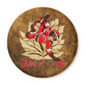 Jump and Turn Skateboard Monkey magnets