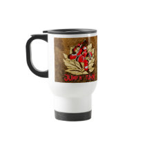 Jump and Turn Skateboard Monkey mugs by ZazzIt Jump and Turn Skateboard Monkey mugs