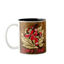 Jump and Turn Skateboard Monkey Mugs