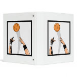 jump ball basketball design binders