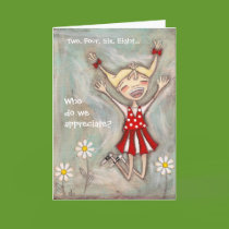 Jump for Joy - Thank You CArd cards