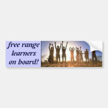 JUMP, free rangelearnerson board! Bumper Stickers
