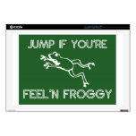 Jump if you're feelin froggy green skin for laptop 