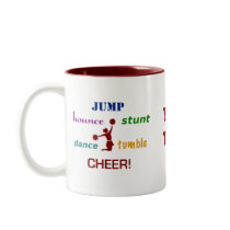 Jump Stunt Bounce Cheerleader Coffee Mug