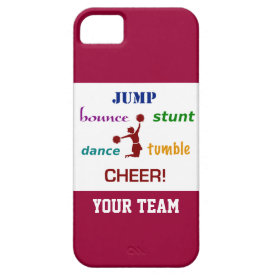 Jump Stunt Bounce Cheerleader iPhone 5 Case