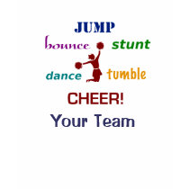 Jump Stunt Bounce Cheerleader Tank Top T Shirt