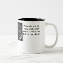 Jump the hell of the plank! mug