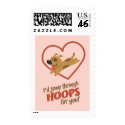 Jump Through Hoops Valentine's Day postage
