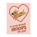 Jump Through Hoops Valentine's Day postcards