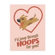 Jump Through Hoops Valentine's Day postcards by koncepts Jump Through Hoops Valentine's Day postcards