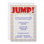 Jump Words Invitation