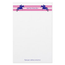 Jumper Equestrian Athlete Stationary Personalized Stationery