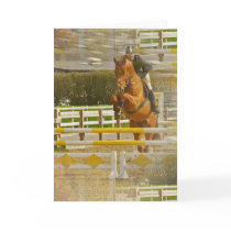 Jumper Horse Show Greeting Card