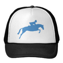 Jumper Horse Silhouette (blue) Hats