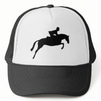 Jumper Horse Silhouette hats by dogsandhorses Jumper Horse Silhouette hats