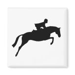 Jumper Horse Silhouette magnets