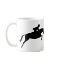 Jumper Horse Silhouette mugs by dogsandhorses Jumper Horse Silhouette mugs