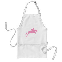 Jumper Horse Silhouette (pink) Aprons