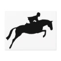 Jumper Horse Silhouette postcards by dogsandhorses Jumper Horse Silhouette postcards