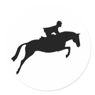Jumper Horse Silhouette sticker