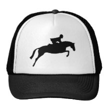 Jumper Horse Silhouette Trucker Hats