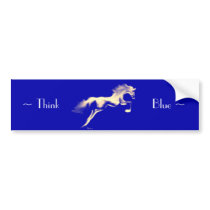Jumper ~ "Think Blue" Bumper Sticker bumper stickers