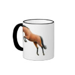 Jumping Bay Horse Ringer Mug