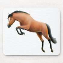 Jumping Bay Thoroughbred Mousepad