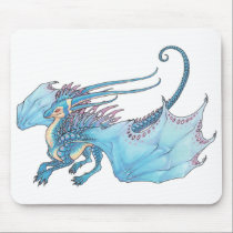 Jumping Blue Lacewing Dragon mousepad mousepads