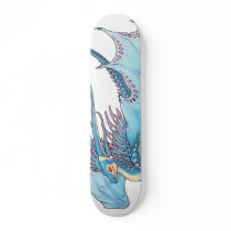 Jumping Blue Lacewing Dragon skateboard