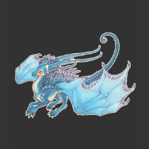Jumping Blue Lacewing Dragon T-shirt