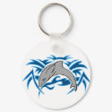 Jumping bottle nose dolphin key chain keychains