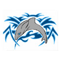 Jumping bottle nose dolphin poster posters