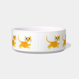 Jumping Cats! Pet Food Bowl