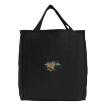 Jumping Deer embroidered bags